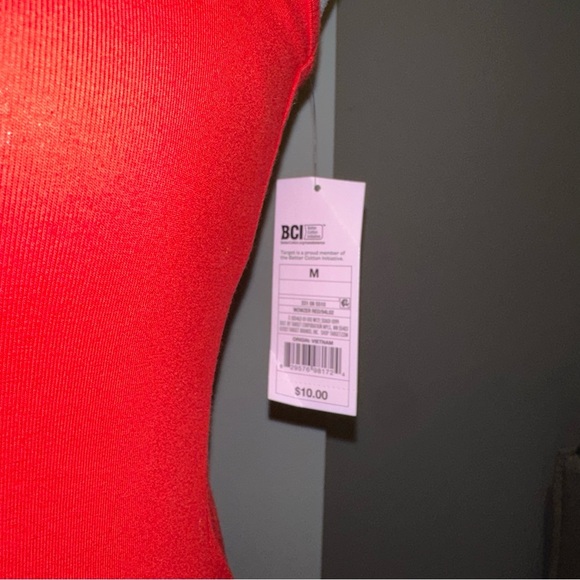 NWT Wild Fable Red Bodycon Dress with Small Slit - Size Medium - Picture 4 of 9